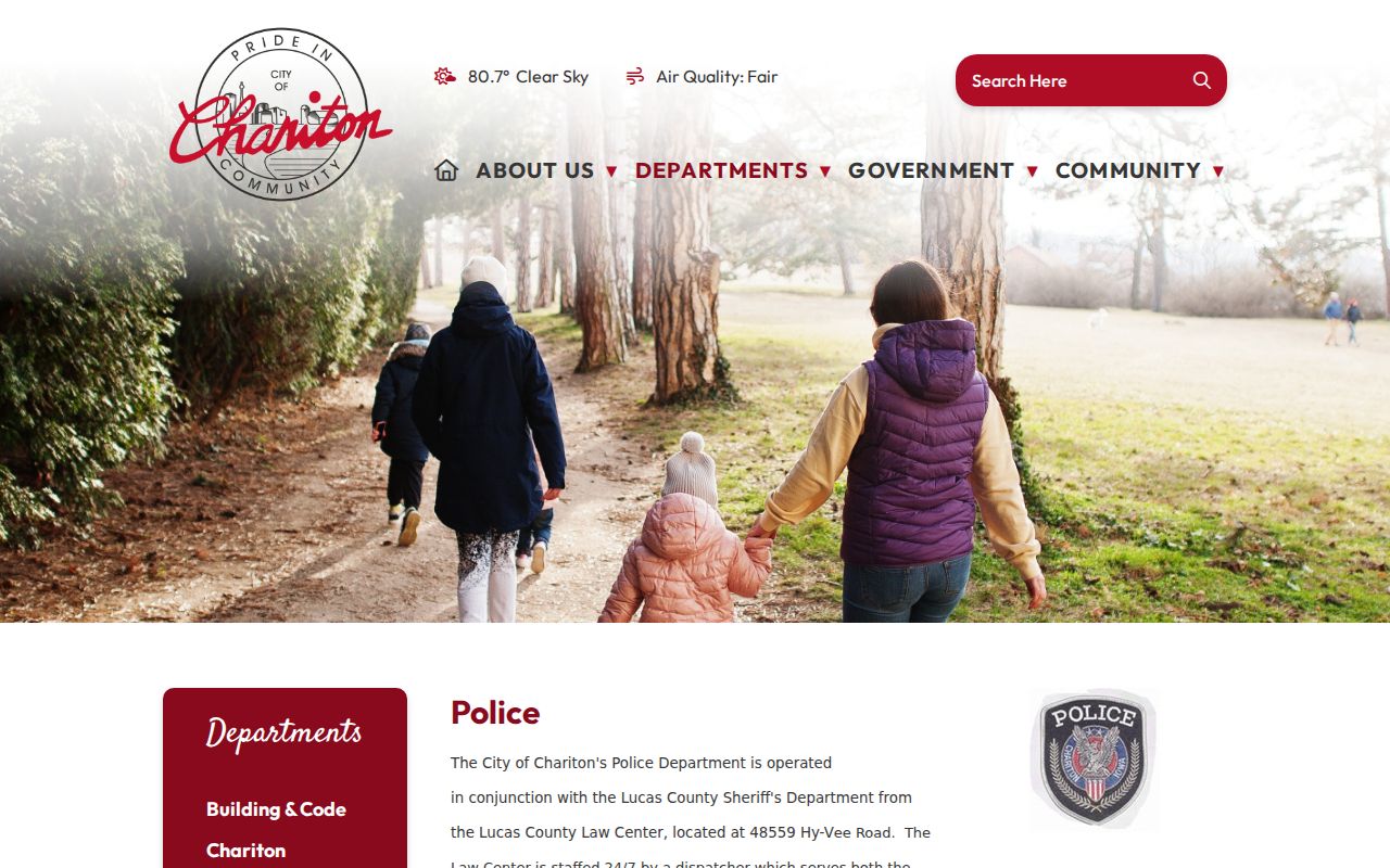 Chariton Police and Lucas County Sheriff shared Law Center information