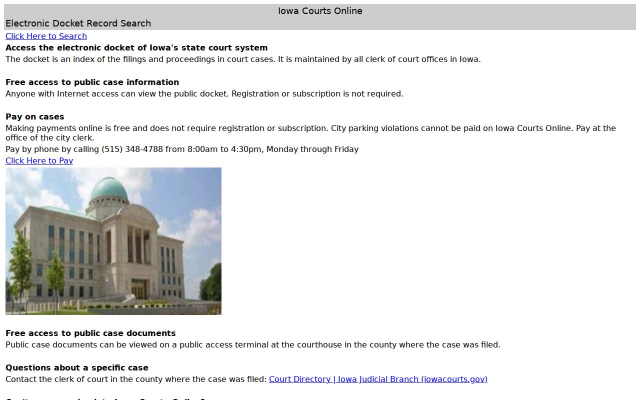 Lucas County warrant records Iowa Courts Online